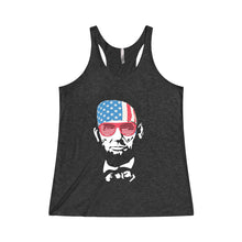 Abraham Lincoln July 4 Women's Tri-Blend Racerback Tank