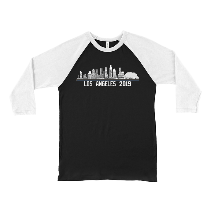 2019 Los Angeles Players Roster Skyline 3/4 sleeve shirt