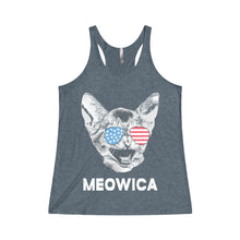 Meowica Next Level Women's Tri-Blend Racerback Tank