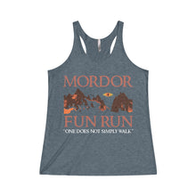 Mordor Fun Run Women's Tri-Blend Racerback Tank