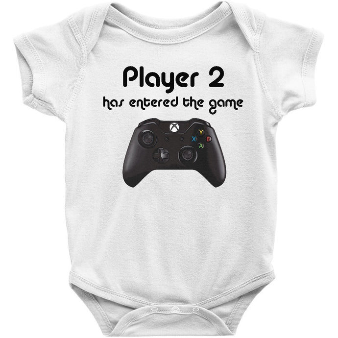 Cute Xbox Nintendo Daddy and Baby Player 2 Has Entered the Game Onesie/Bodysuit, TShirt. Perfect for Father's Day!