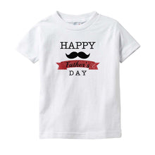 Cute Happy Father's Day Onesie Bodysuit or Infant / Toddler Tee with Mustache