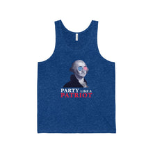 Party Like a Patriot July 4th Memorial Day Labor Day Unisex Jersey Tank