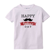 Cute Happy Father's Day Onesie Bodysuit or Infant / Toddler Tee with Mustache