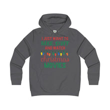 Bake Stuff & Watch Christmas Movies Funny Women's Hoodie