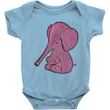 Cute Baby Elephant Bodysuit or T-Shirte for Infant or Toddler