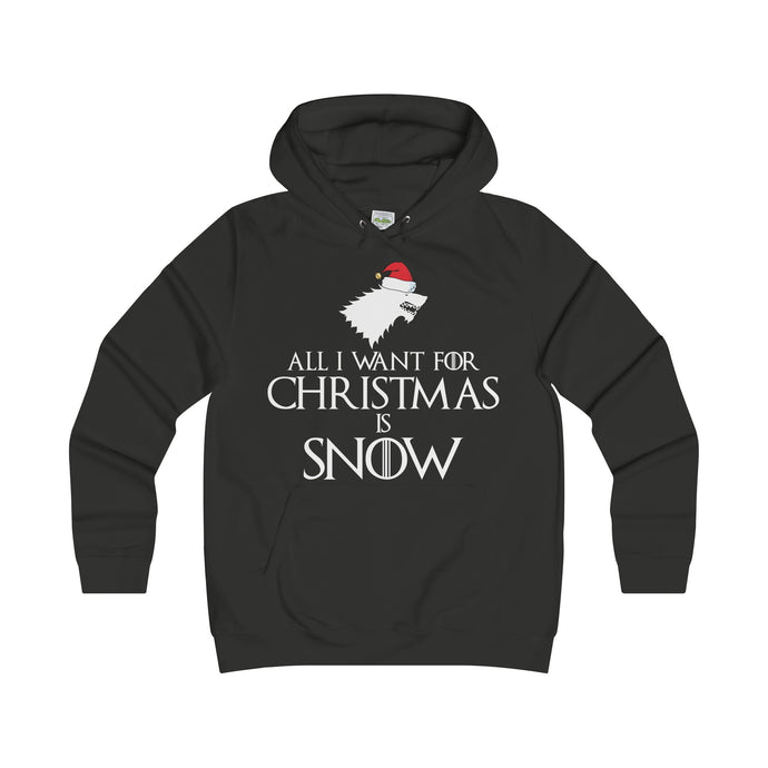 Copy of All I Want for Christmas is Snow Medieval Style Women's Hoodie