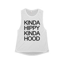 Kinda Hippy Kinda Hood Women's Flowy Scoop Muscle Tank