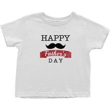 Cute Happy Father's Day Onesie Bodysuit or Infant / Toddler Tee with Mustache