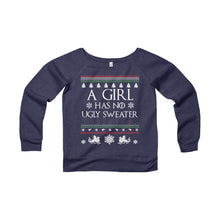 Girl Has No Ugly Sweater Medieval Thrones Off-Shoulder Sweatshirt