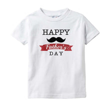 Cute Happy Father's Day Onesie Bodysuit or Infant / Toddler Tee with Mustache