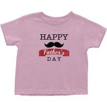 Cute Happy Father's Day Onesie Bodysuit or Infant / Toddler Tee with Mustache