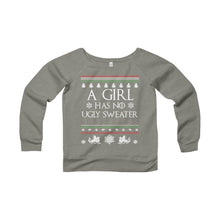 Girl Has No Ugly Sweater Medieval Thrones Off-Shoulder Sweatshirt