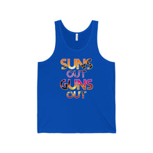 Suns Out Guns Out Bella Unisex Jersey Tank