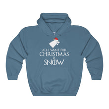 Holiday Sweaters All I Want for Christmas is Snow Medieval Style Hoodie