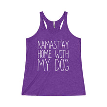 Namastay in Bed With My Dog Women's Tri-Blend Racerback Tank