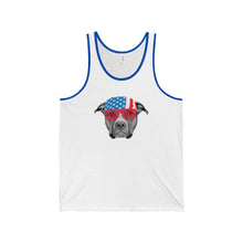 Pitbull July 4 America USA Unisex Jersey Tank