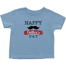 Cute Happy Father's Day Onesie Bodysuit or Infant / Toddler Tee with Mustache