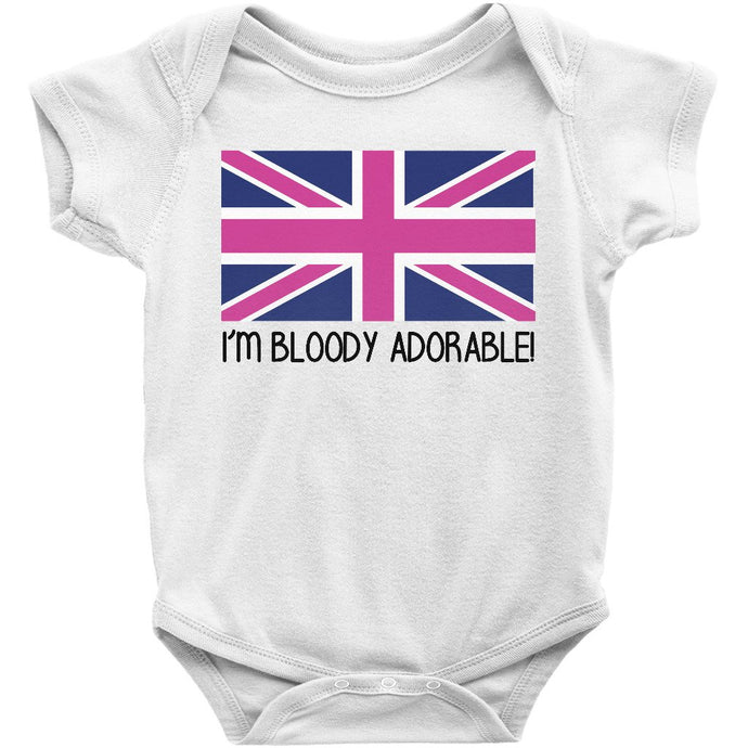 British I'm Bloody Adorable UK Infant Toddler Bodysuit Tee