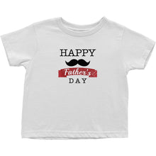 Cute Happy Father's Day Onesie Bodysuit or Infant / Toddler Tee with Mustache