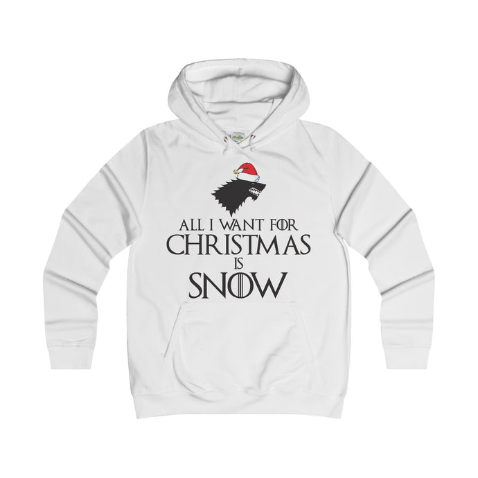 All I Want for Christmas is Snow Medieval Style Women's Hoodie