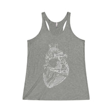 Anatomical Heart Women's Tri-Blend Racerback Tank