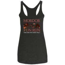 Mordor Fun Run Custom Cat NL6733 Ladies' Triblend Racerback Tank