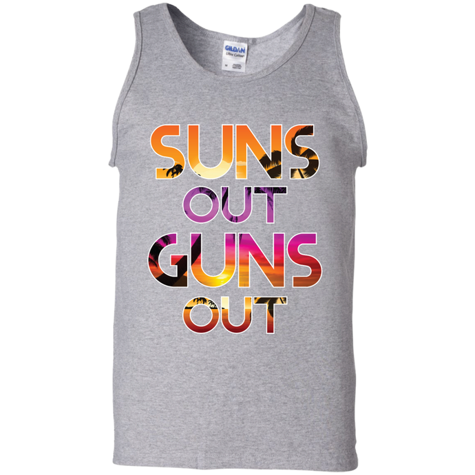 Suns Out Guns Out Funny Mens Tank Top