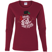 Walking in a Winter Wonderland Hilday Christmas Long-sleeve Tshirt G540L Gildan Ladies' Cotton LS T-Shirt