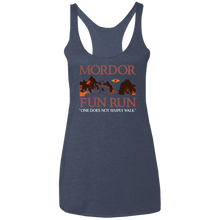 Mordor Fun Run Custom Cat NL6733 Ladies' Triblend Racerback Tank