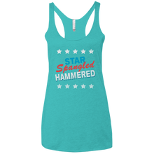 Star Spangled Hammered July 4 Women's Racerback Tank