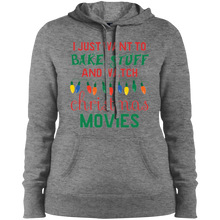 I Just Want to Bake Stuff and Watch Christmas Movies Funny Women's Hoodie