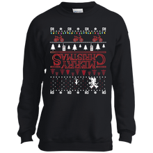 Youth Stranger Things Merry Christmas Upsidedown Ugly Christmas Sweatshirt