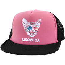 Meowica USA American Flag Cat - July 4 Hat with Snapback