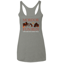 Mordor Fun Run Custom Cat NL6733 Ladies' Triblend Racerback Tank