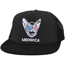 Meowica USA American Flag Cat - July 4 Hat with Snapback