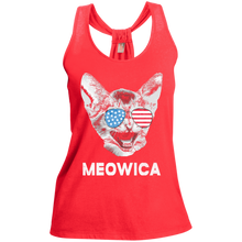 Meowica USA American Flag Cat Shirt - July 4 Tank