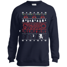 Youth Stranger Things Merry Christmas Upsidedown Ugly Christmas Sweatshirt