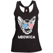 Meowica USA American Flag Cat Shirt - July 4 Tank