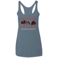 Mordor Fun Run Custom Cat NL6733 Ladies' Triblend Racerback Tank