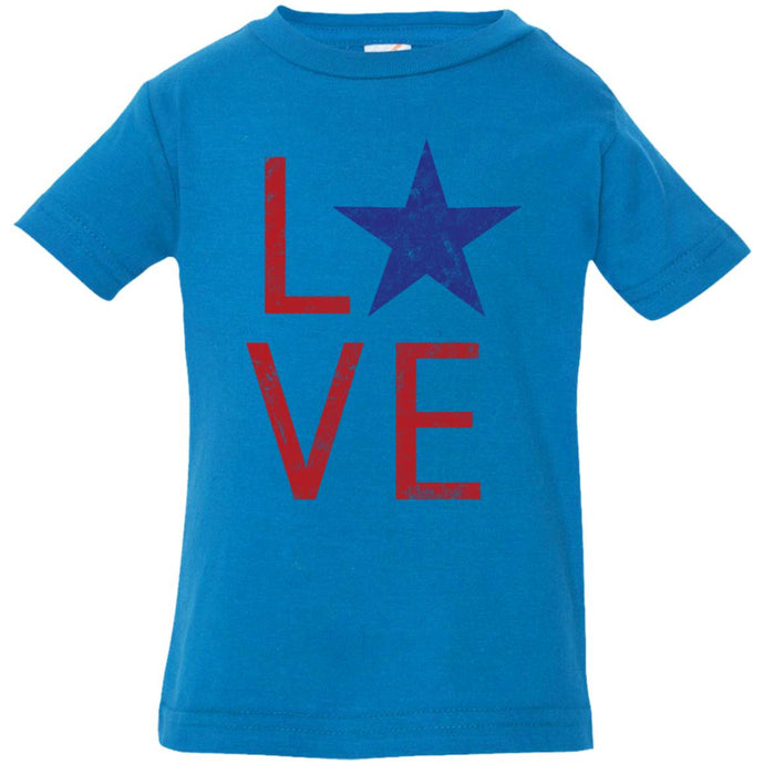 USA Love Star  3322 Rabbit Skins Infant Jersey T-Shirt