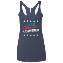 Star Spangled Hammered July 4 Women's Racerback Tank