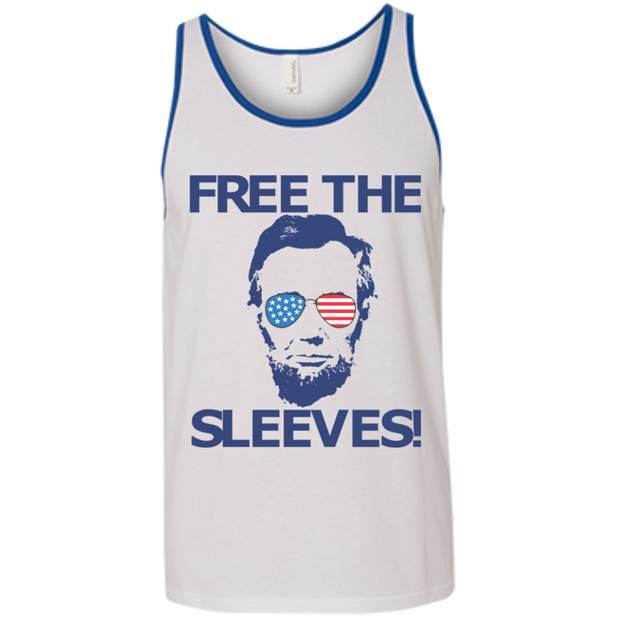 Abe Lincoln - FREE THE SLEEVES - USA Funny Tank