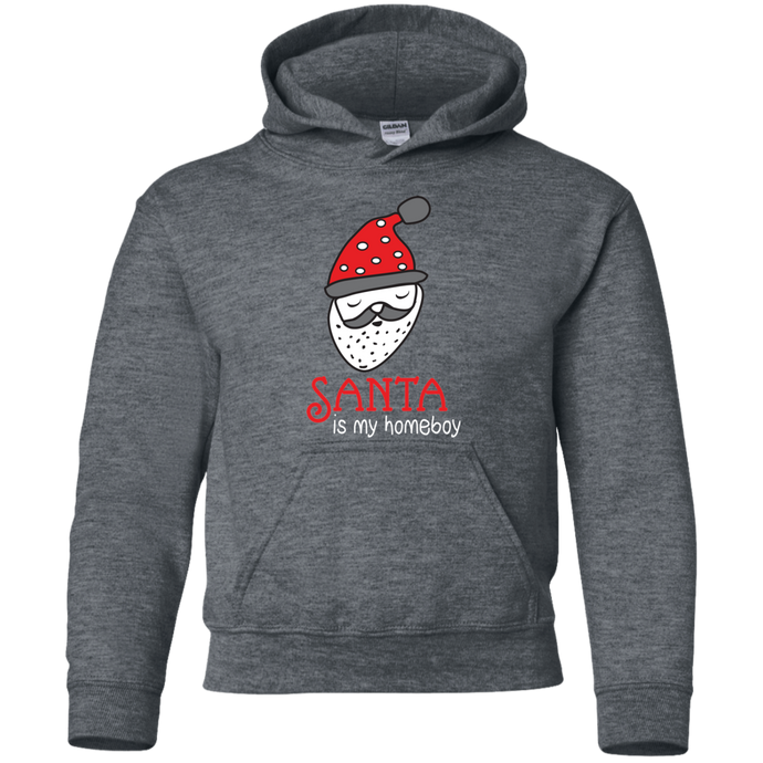 Cute Christmas Santa is my Homeboy Youth Hoodie