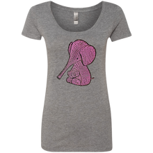 Pink Elephant Tri-blend Cute T-Shirt