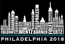Philadelphia 2018 Skyline American Apparel TR308 - Tri Blend Racerback Tank