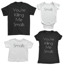 Cute "Smalls" Baby Onesie Bodysuit, Infant Tee or Toddler Tee, Adult Shirt Set