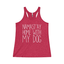 Namastay in Bed With My Dog Women's Tri-Blend Racerback Tank