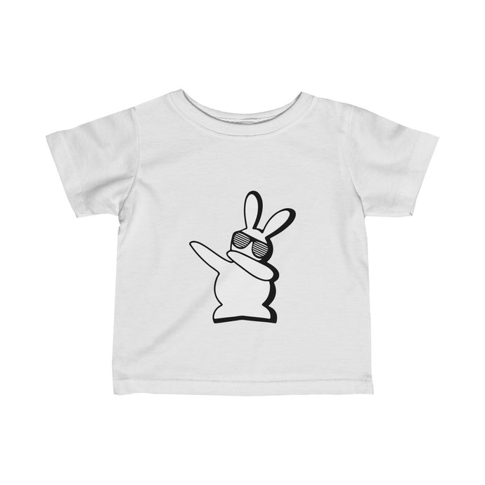 Dabbing Easter Bunny Funny Easter Infant Tshirt 3322 Rabbit Skins Infant Jersey T-Shirt Infant Fine Jersey Tee