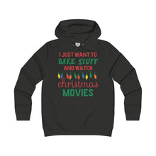 Bake Stuff & Watch Christmas Movies Funny Women's Hoodie